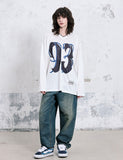 93 V-Neck Mesh Jersey Long Sleeve
