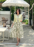 Hazel Pattern Sleeveless String One Piece