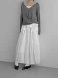 Two-way Loose Fit Wrap Balloon Cardigan
