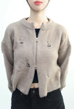 Siren Vintage Zipper Cardigan