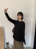 Kohone Ribbon Frill Long Sleeve Tee