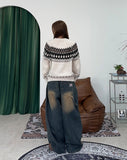 Kai Patchwork Banding Denim Pants