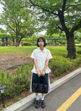 Ganz Color Matching Banding Bermuda Pants