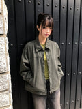 Luken Semi-Crop Washed Collar Jacket