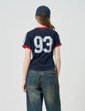 93 Track Crop Ringer T-Shirt