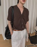 Cooling Summer V-neck Half Cardigan