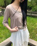 [MADE] Rec Button Lace Sleeveless