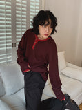 Kinji Waffle Henley Neck Warmer Long Sleeve T-shirt