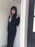Shimo See-Through Slim Hood Zip-up
