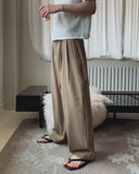Marlon Two-Tuck Curved Slacks