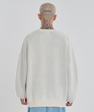 SALE★ Oversized Slogan Wool Knit Sweater