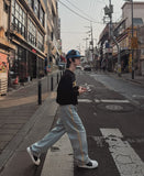 K Color Matching Layered Sweatshirt
