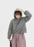 [BAONHAUS] Sindodd nylon hood string long sleeve tee