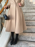 Purcell Collar Flare Wool Long Coat