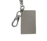 SILVER CARD KEYRING
