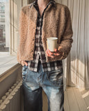 Crush Hair Round Crop Cardigan