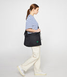 Clover Smile Embroidery Cross Curved Messenger Bag