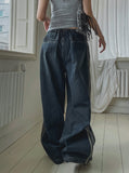 Tern line denim parachute pants