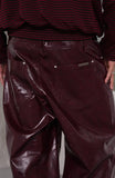 Patent leather pants