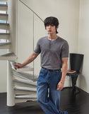 Virgin Layered Muscle Fit Henley Neck Knit