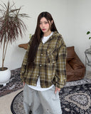 Camor Hood Check Banding Shirt