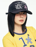 Flower Applique Camp Cap