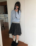 Culo Check Midi Skirt