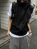 Techwear nylon hood vest