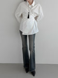 Robelli Two-Way Wrap Cotton Shirt