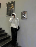 Cable Fleece Hood