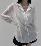 Mahill See-Through Blouse