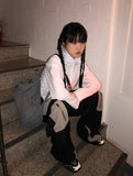 LOUD SHIRRING ZIP-UP