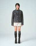 Biker Washing Denim Jacket