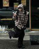 Label Hood Check Shirt