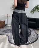 Heid Check Layered Balloon Pants