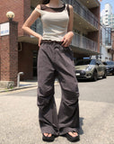 Coco Stitch Button Parachute Pants