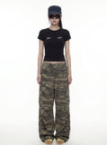 LACE BACK CROSS Short Sleeve Tee