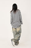 Relaxed stripe long sleeve