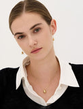 Champagne Moon Dew Drop Silver Darling Earrings