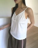 Carimo lace button sleeveless