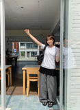 Ops Summer Banding Nylon Wide Pants
