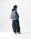 [AG] Nylon Hidden Hood Crop Vest