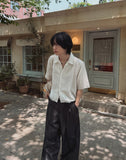 Dekki cropped tweed half shirt