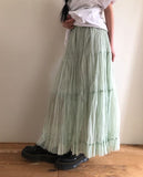 Fuggle Chiffon Tiered Long Skirt