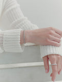 [Premium Plating] Essence AB(W) Round Bezel Tennis Bracelet 3.0mm
