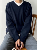 lambs wool v neck crop knit