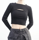 Glam Layered Bolero T-Shirt