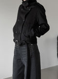 Naples double-breasted short coat