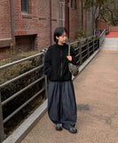 [BAONHAUS] Mervenkey Waffle Corduroy Collar Zip-Up Jumper