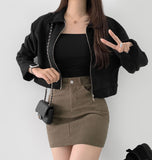 Corduroy H-Line Mini Skirt Pants